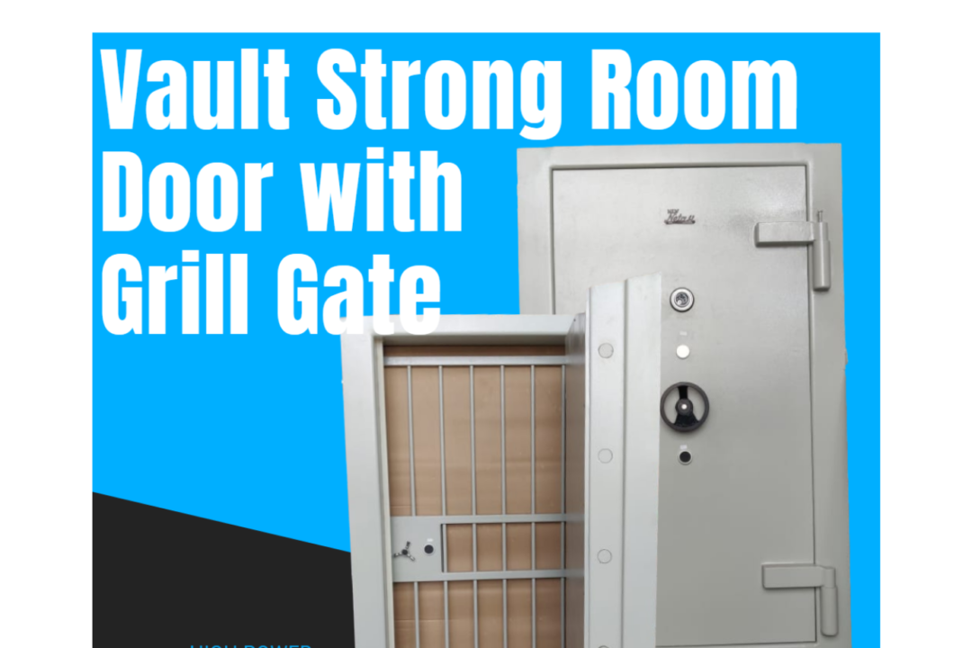 Vault Strong Room Door with Grill Gate